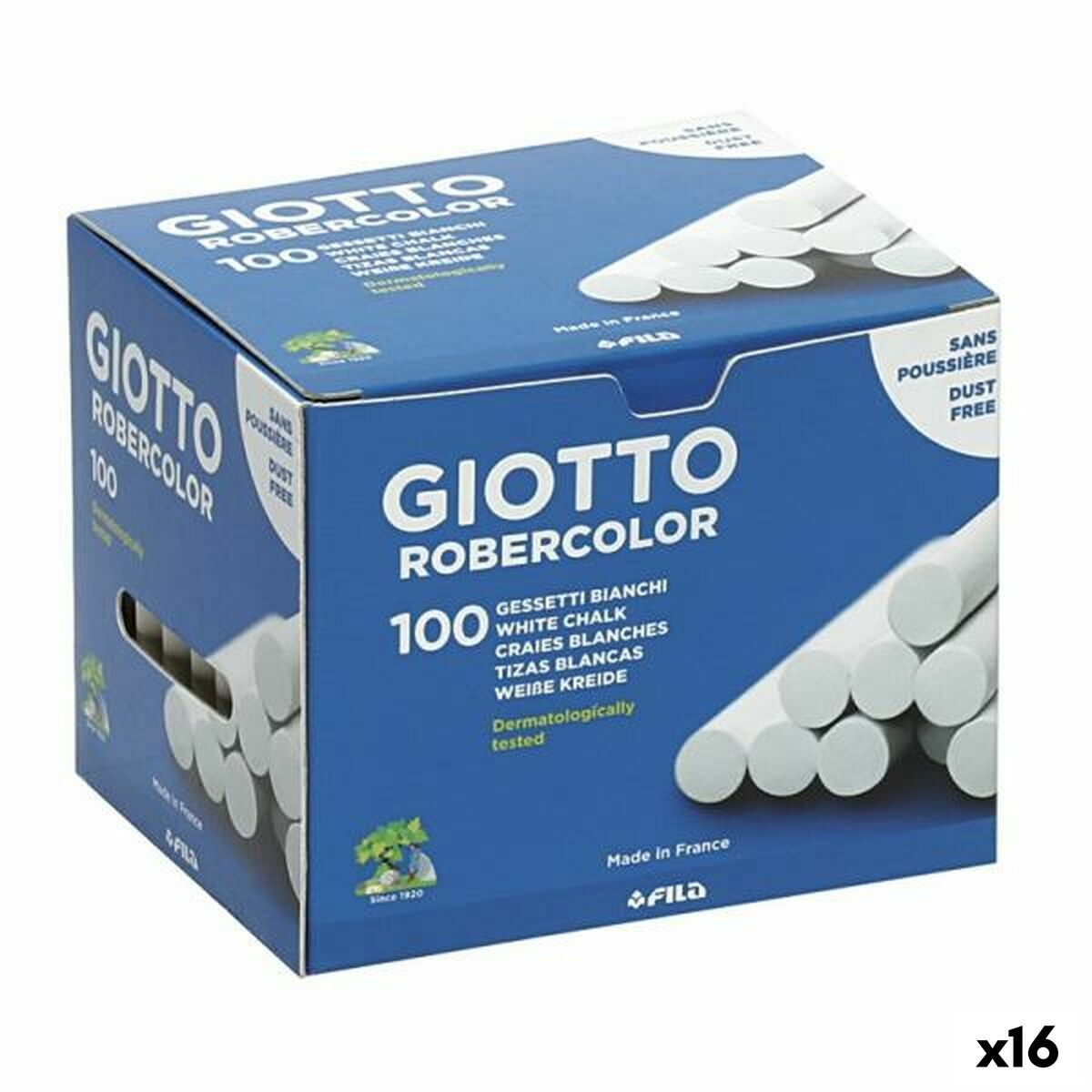 Tizas Giotto Robercolor Blanco 16 Unidades  Comprati.