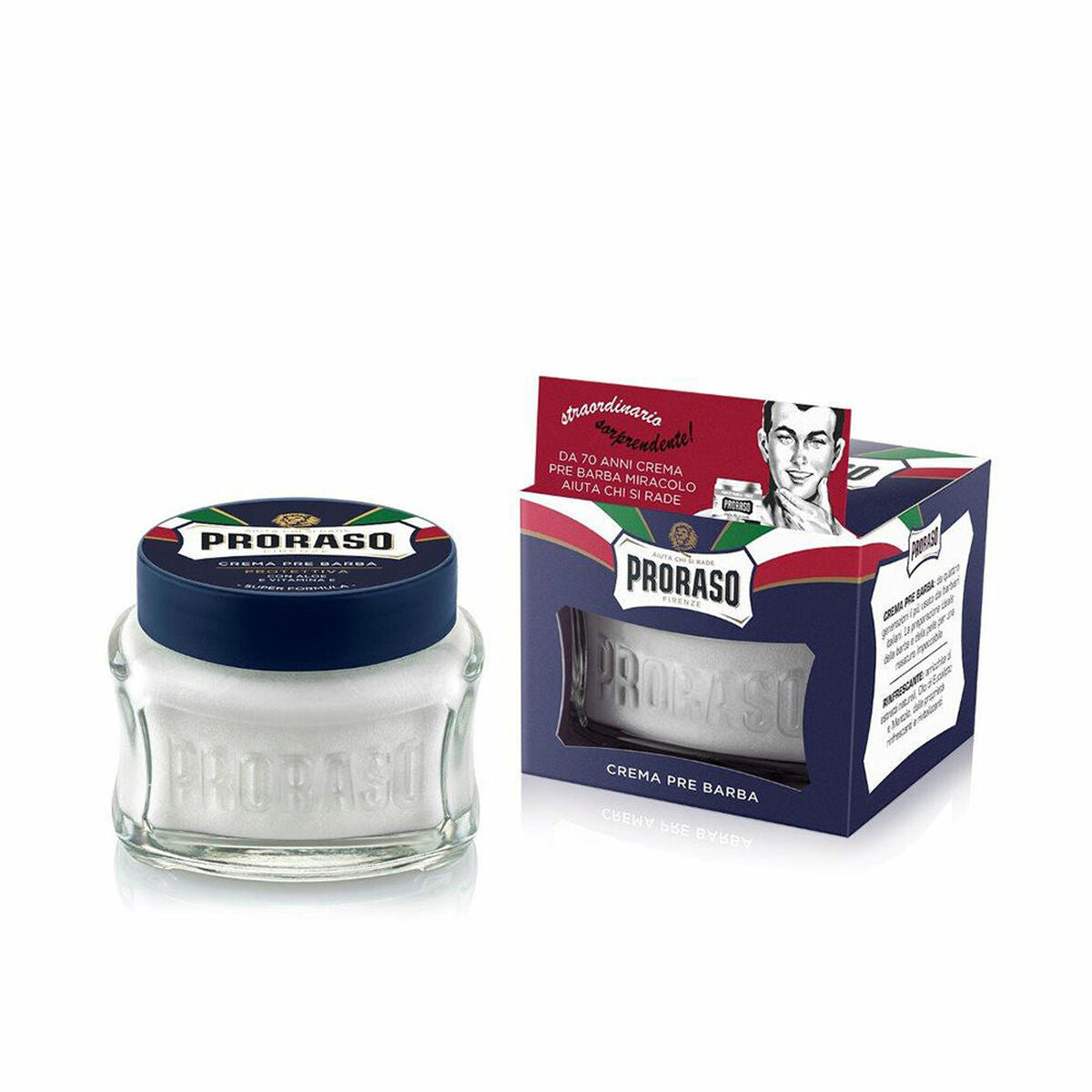 Crema preafeitado Proraso Blue 100 ml  Comprati.