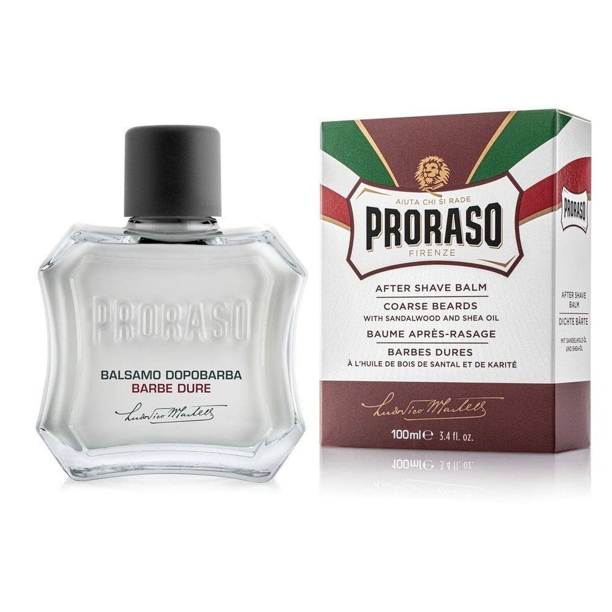 Bálsamo Aftershave Proraso Barbe Dure 100 ml Suavizante  Comprati.