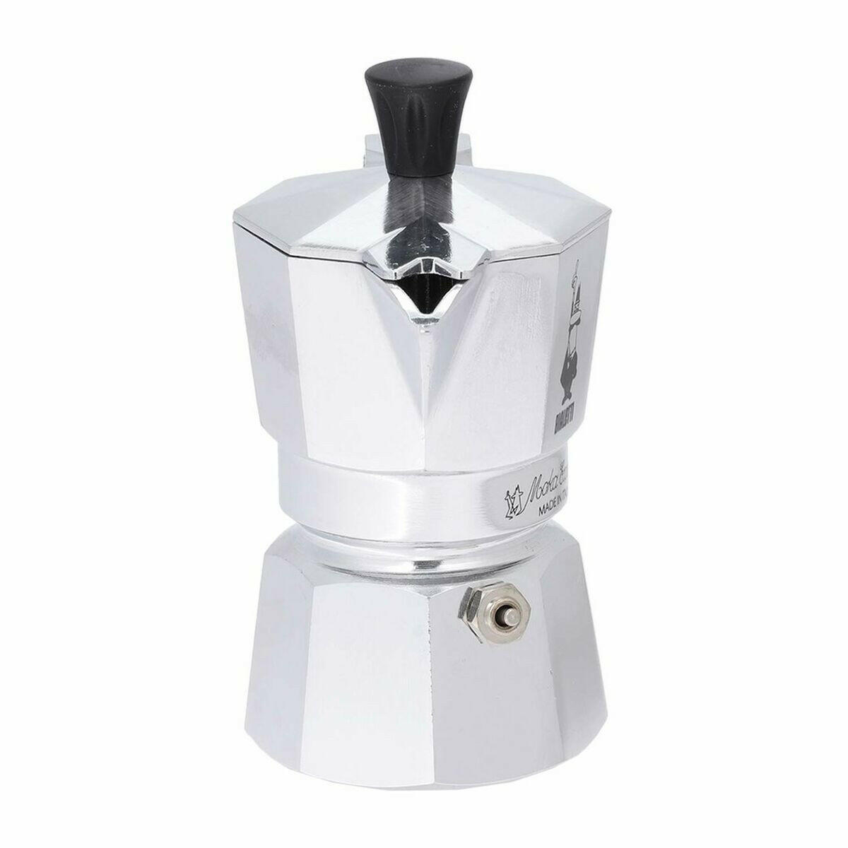 Cafetera Italiana Bialetti Moka Express Plateado Aluminio Metal 60 ml 1 Taza  Comprati.