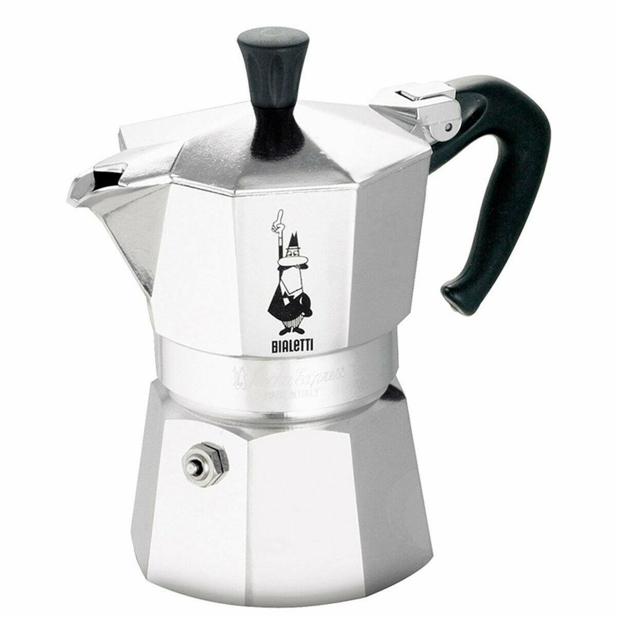 Cafetera Italiana Bialetti Moka Express Aluminio 200 ml 3 Tazas  Comprati.