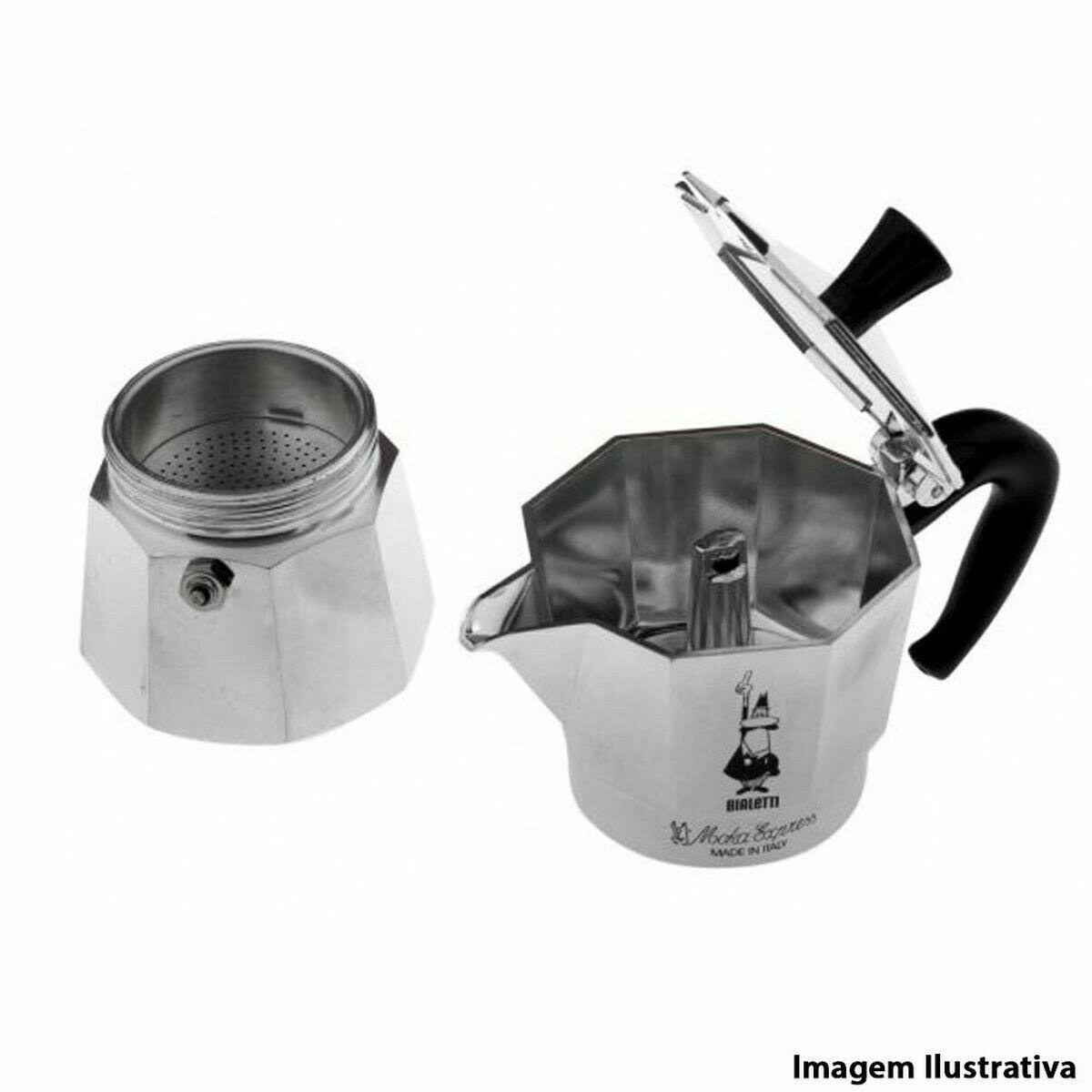 Cafetera Italiana Bialetti Moka Express Aluminio 200 ml 3 Tazas  Comprati.