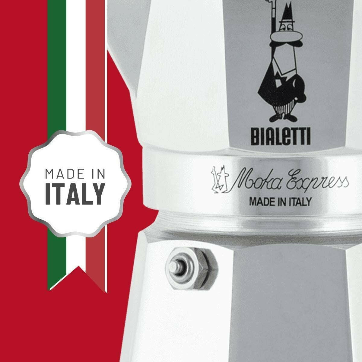 Cafetera Italiana Bialetti Moka Express Aluminio 200 ml 3 Tazas  Comprati.