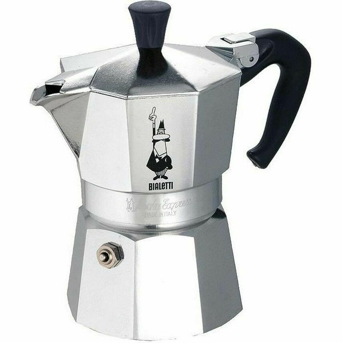 Cafetera Italiana Bialetti Moka Express Aluminio 200 ml 3 Tazas  Comprati.