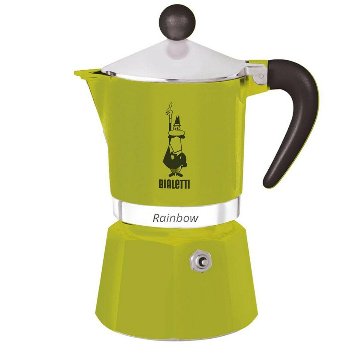 Cafetera Italiana Bialetti Rainbow Verde Metal Aluminio Termoplástico 270 ml  Comprati.