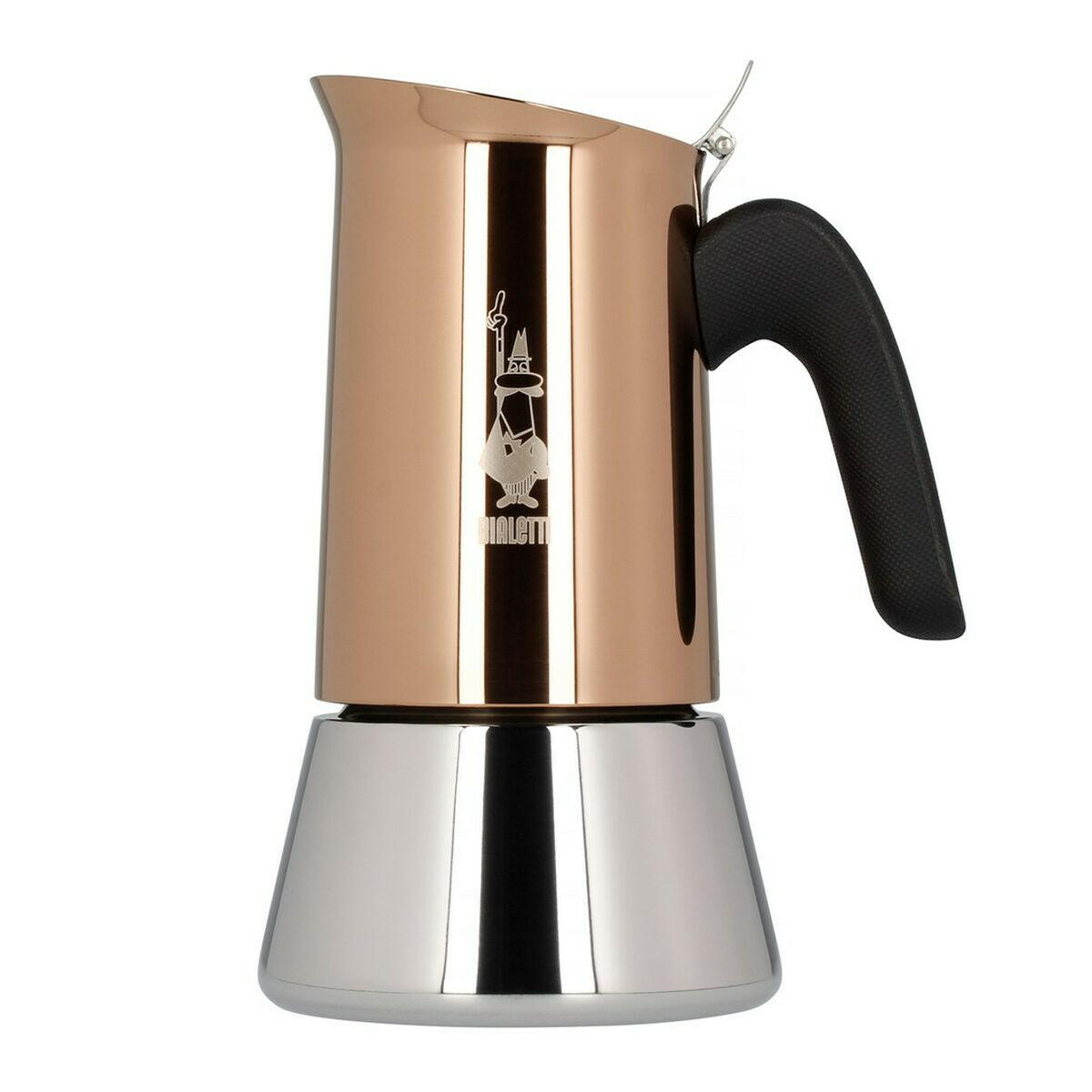 Cafetera Italiana Bialetti 4 Tazas Cobre Acero Inoxidable 200 ml  Comprati.