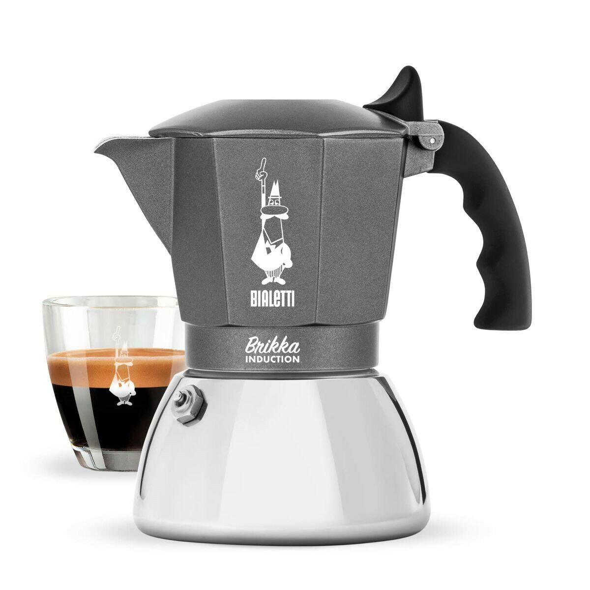 Cafetera Italiana Bialetti Brikka Aluminio  Comprati.