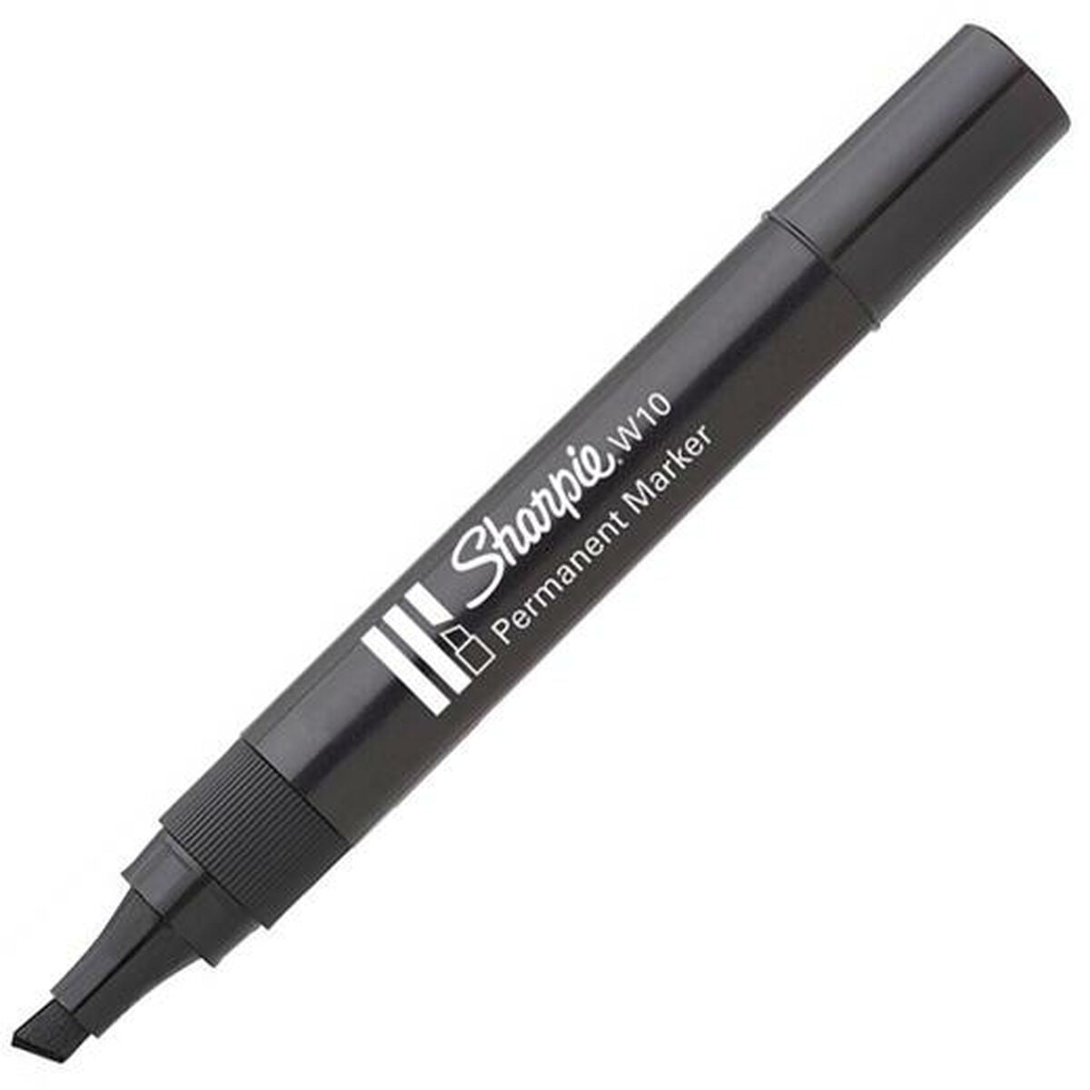 Rotulador permanente Sharpie W10 Negro 12 Unidades  Comprati.