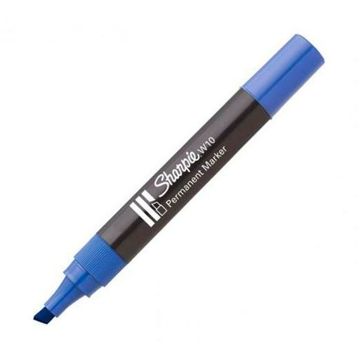 Rotulador permanente Sharpie W10 Azul 12 Piezas  Comprati.