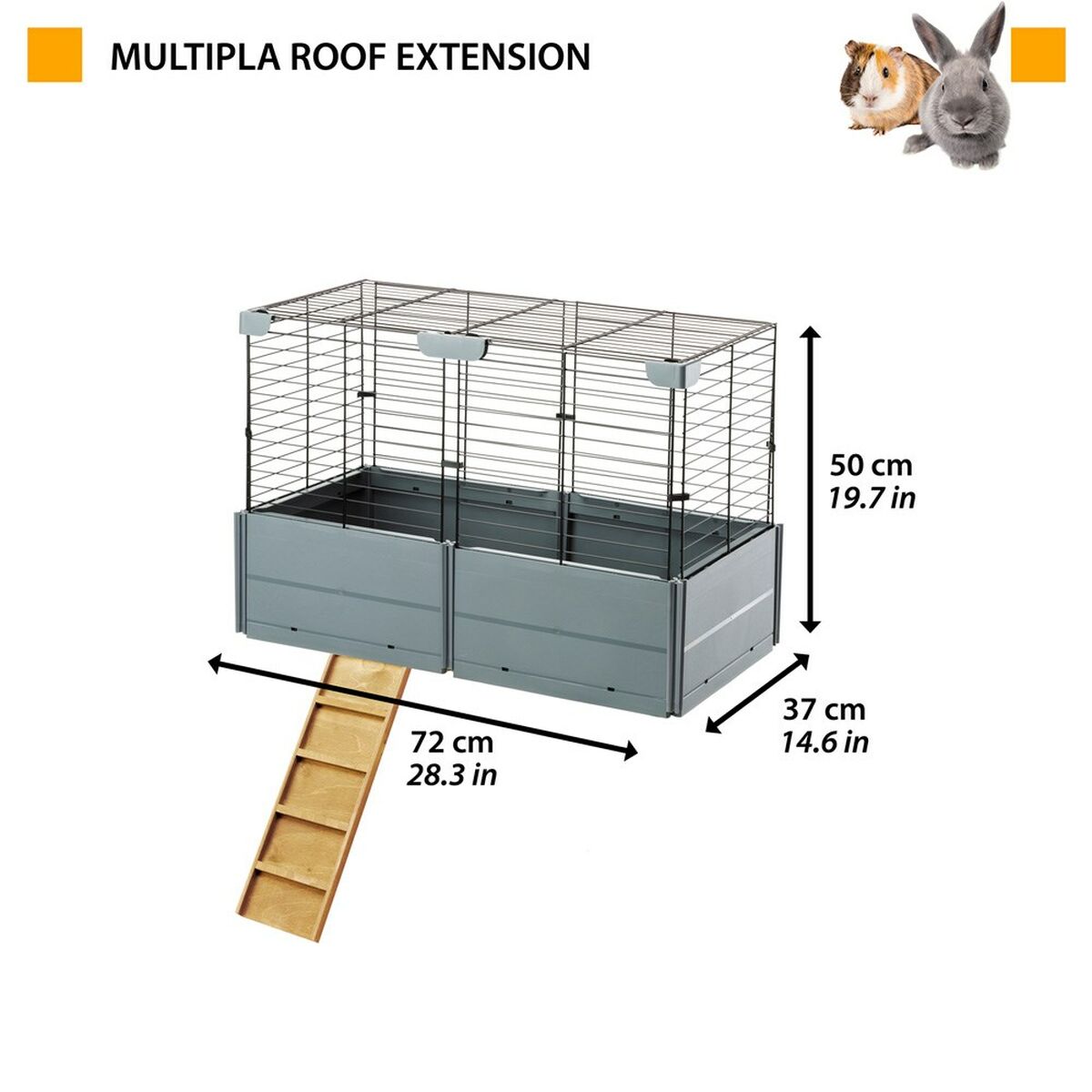 Jaula Ferplast 57043800 Metal Plástico 67 x 50 x 37 cm  Comprati.