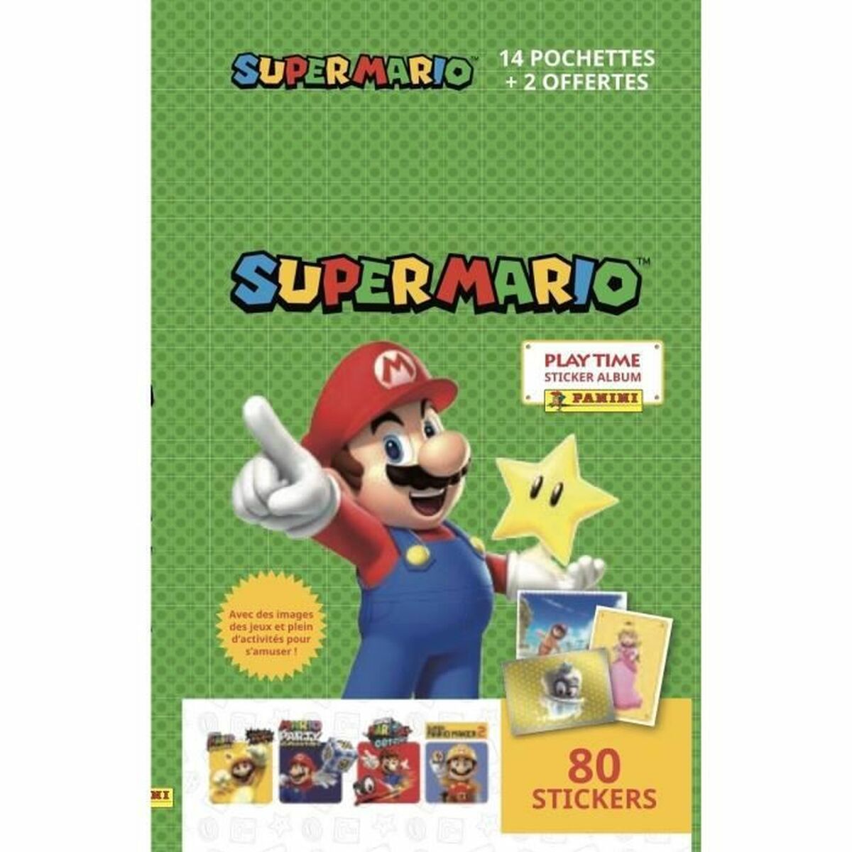 Pack de cromos Panini 14+2 80 Unidades Super Mario Bros™  Comprati.