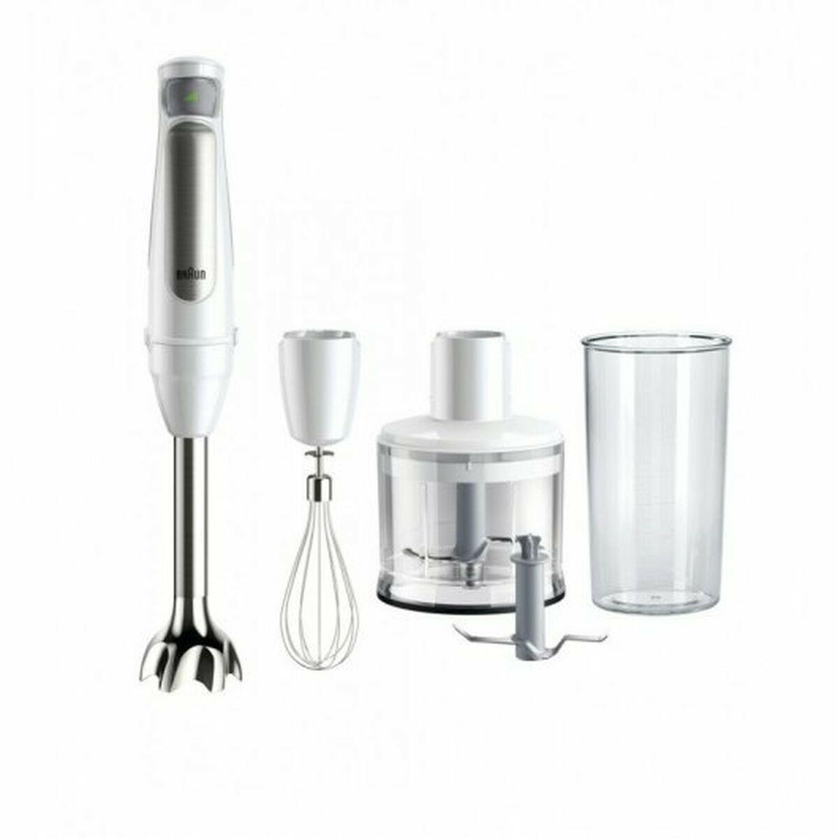 Batidora de Mano Multifunción con Accesorios Braun MQ7035IWH Blanco 1000 W  Comprati.