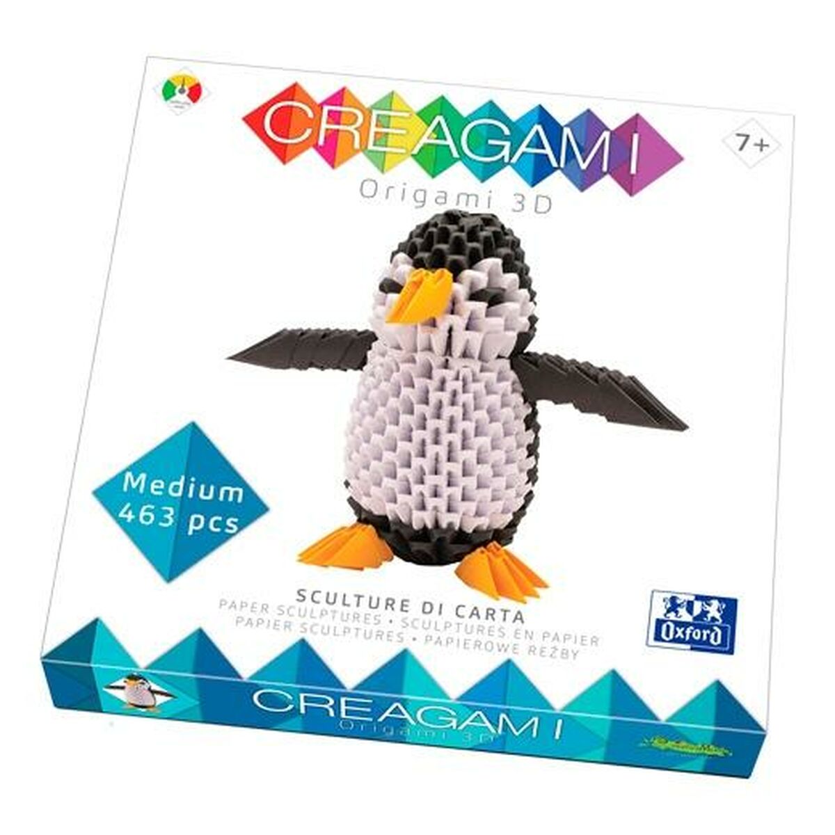 Juego de Manualidades con Papel Oxford Creagami 3D Pingüino  Comprati.