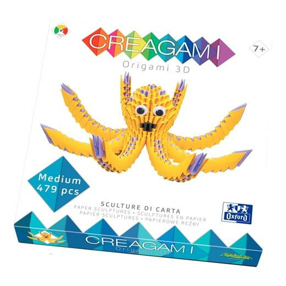 Juego de Manualidades con Papel Oxford Creagami 3D Pulpo  Comprati.