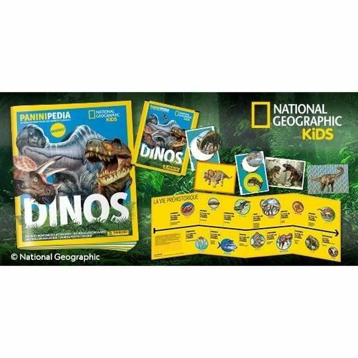 Álbum de cromos Panini National Geographic - Dinos (FR)  Comprati.