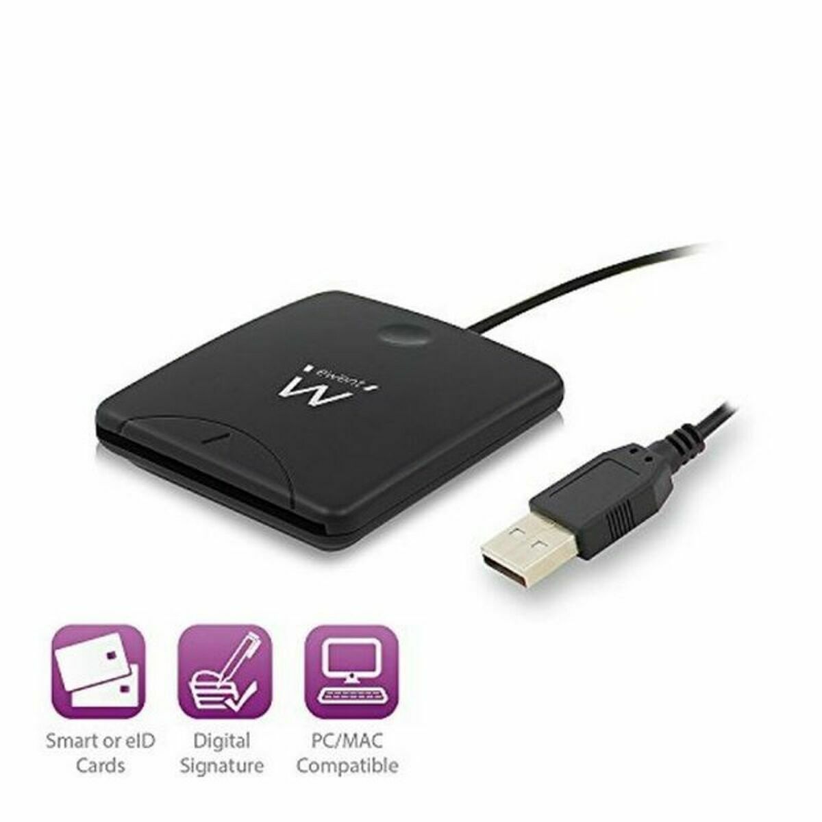 Lector de Tarjetas DNI/SIP Ewent EW1052 USB 2.0 Negro  Comprati.