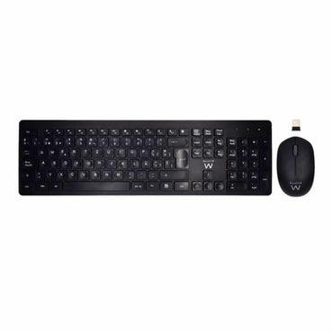 Teclado y Ratón Inalámbrico Ewent EW3256 2.4 GHz Negro Qwerty Español QWERTY  Comprati.