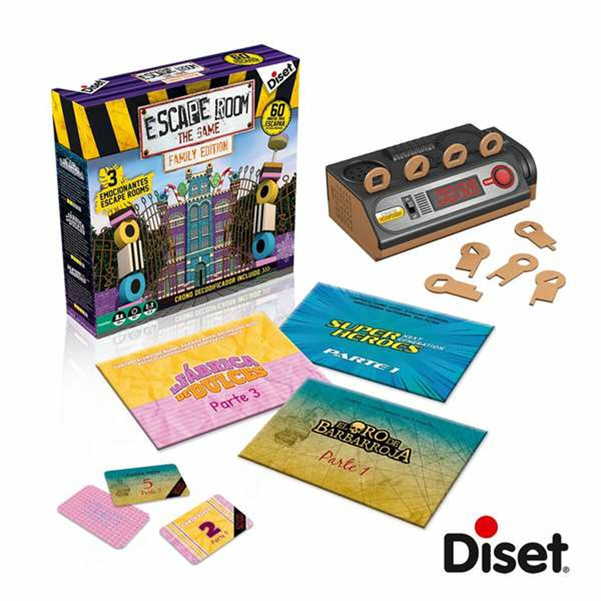 Juego de Mesa Diset Escape Room Family Edition ES  Comprati.