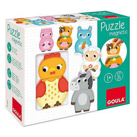 Puzzle de Madera Personalizable Goula Goula 455245 (12 pcs)  Comprati.