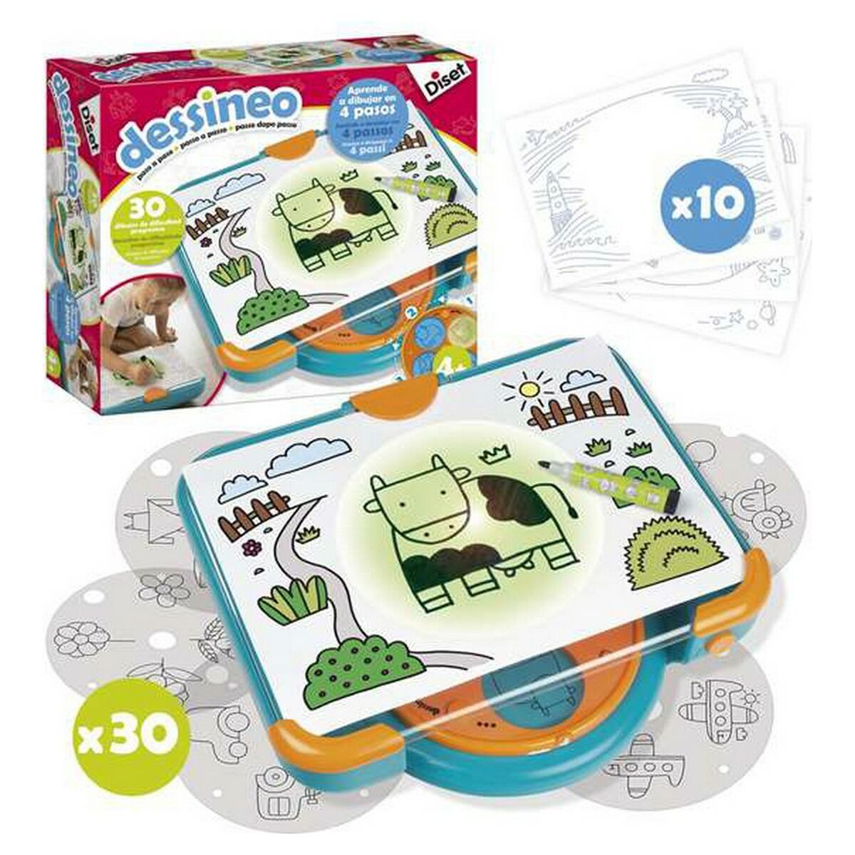 Juego Educativo Dessineo Diset Dibujo  Comprati.