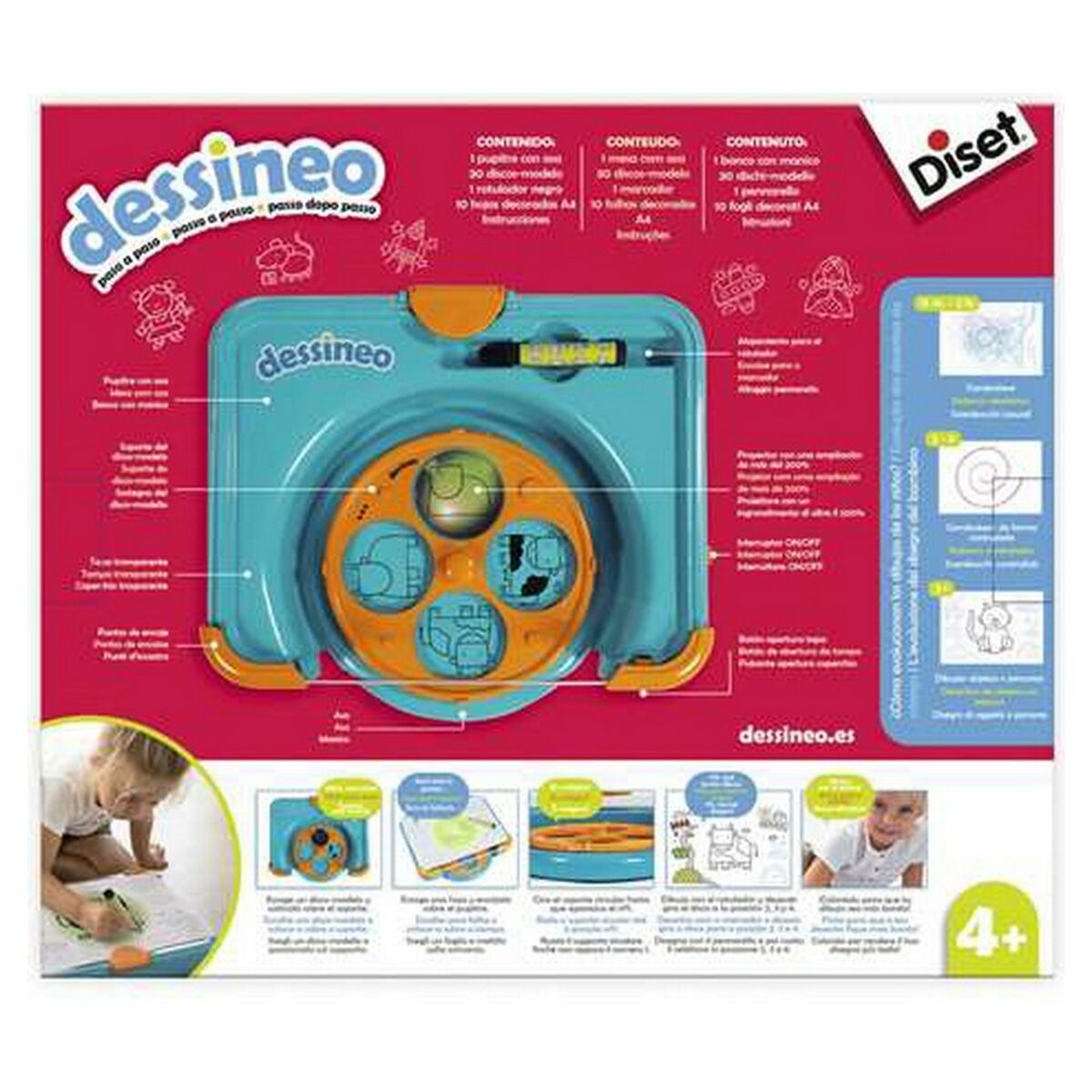 Juego Educativo Dessineo Diset Dibujo  Comprati.