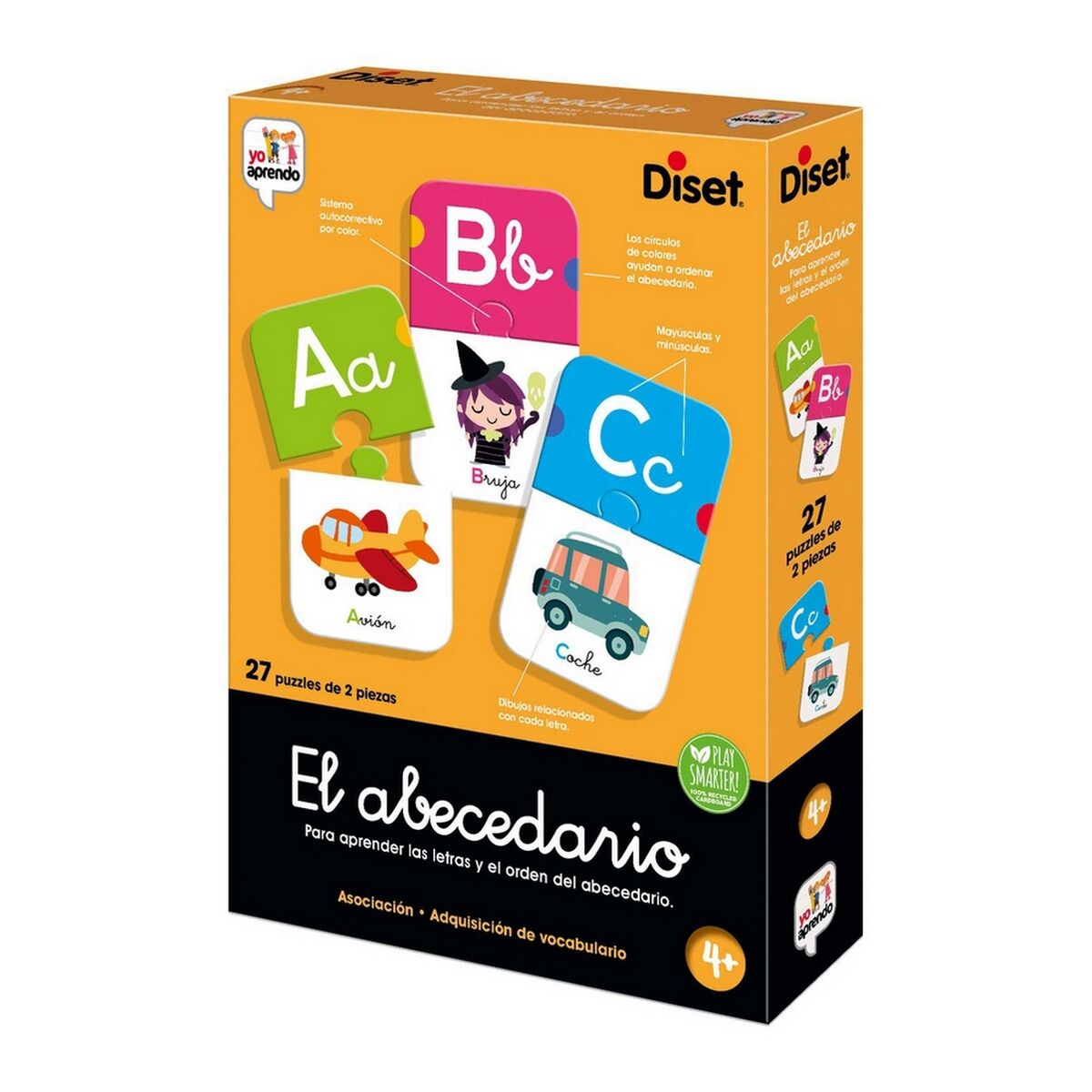 Juego Educativo Diset El Abecedario 54 Piezas  Comprati.