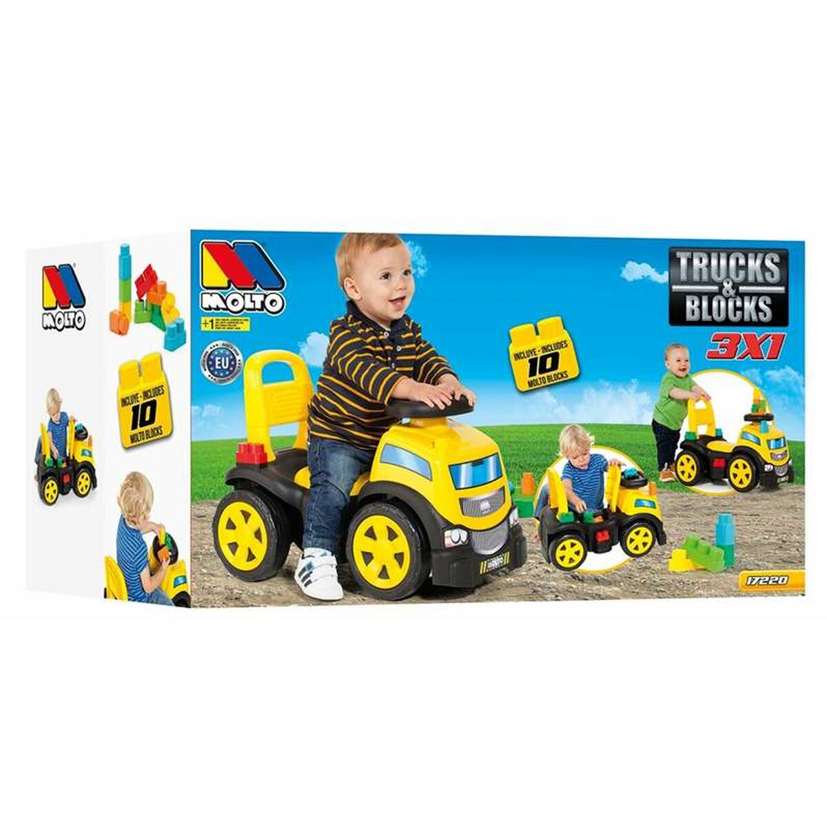 Correpasillos Moltó Trucks and blocks 89 cm  Comprati.