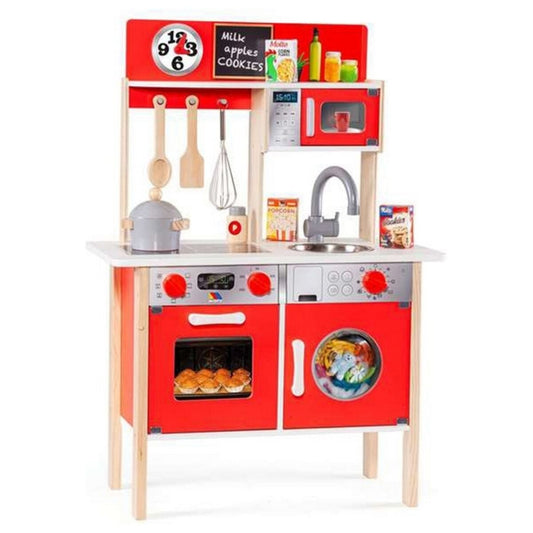 Cocina de Juguete Moltó 21292 Madera Rojo (10 pcs)  Comprati.