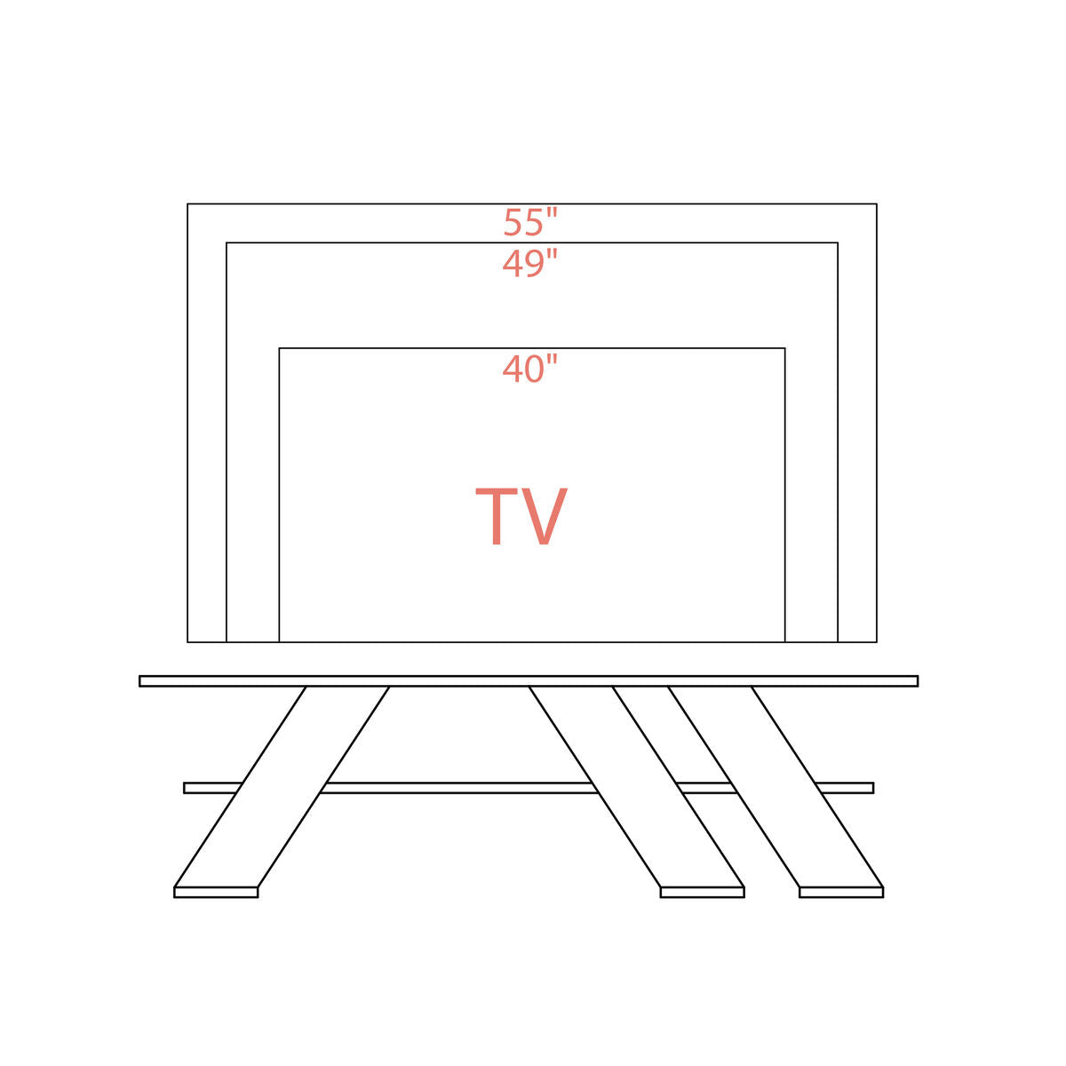 Mueble de TV Alexandra House Living Diagonal Marrón 140 x 40 x 34 cm  Comprati.