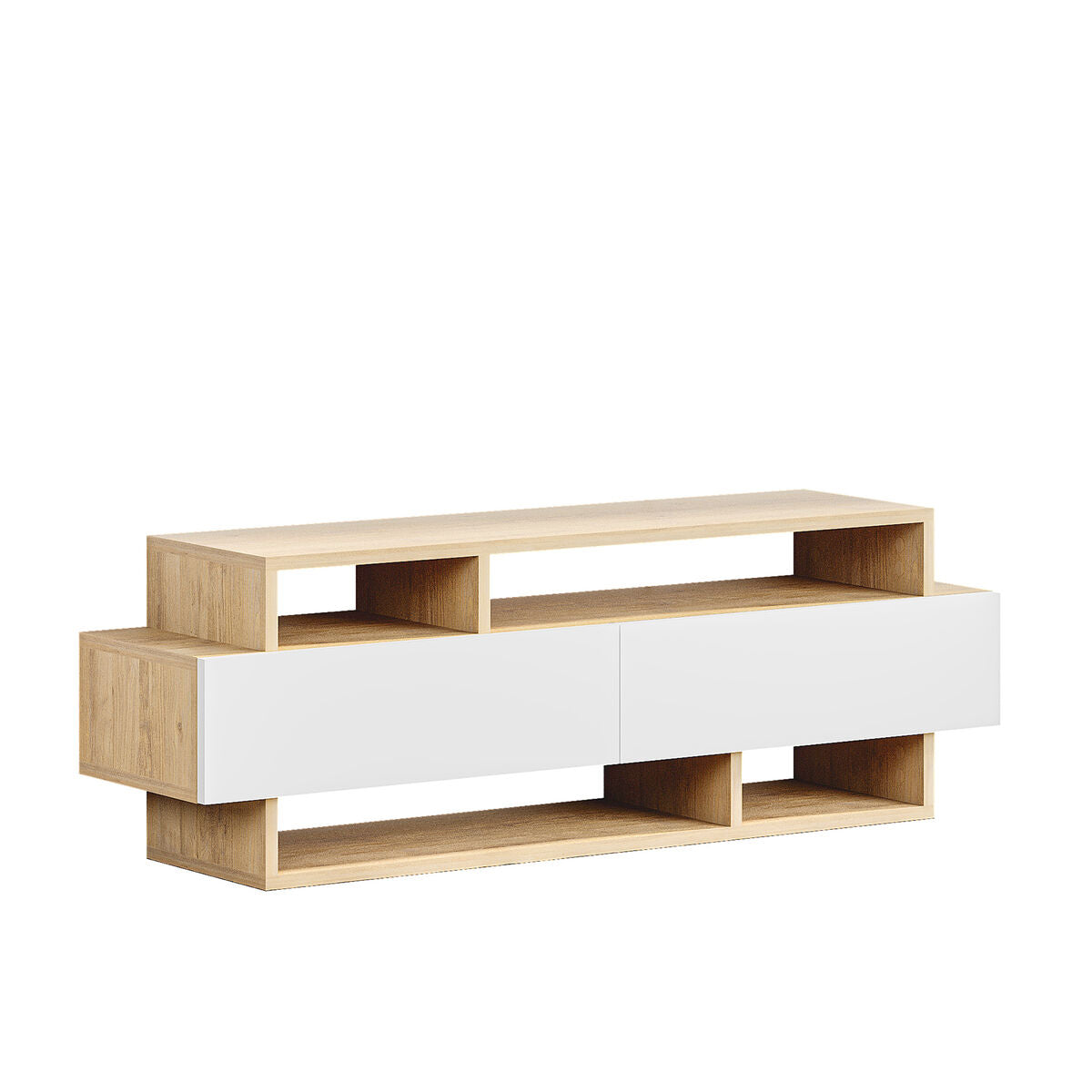 Mueble de TV Alexandra House Living Blanco Marrón 125 x 42 x 32 cm  Comprati.