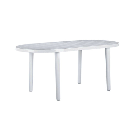 Mesa Resol Olot Blanco Polipropileno 90 x 180 x 73 cm  Comprati.