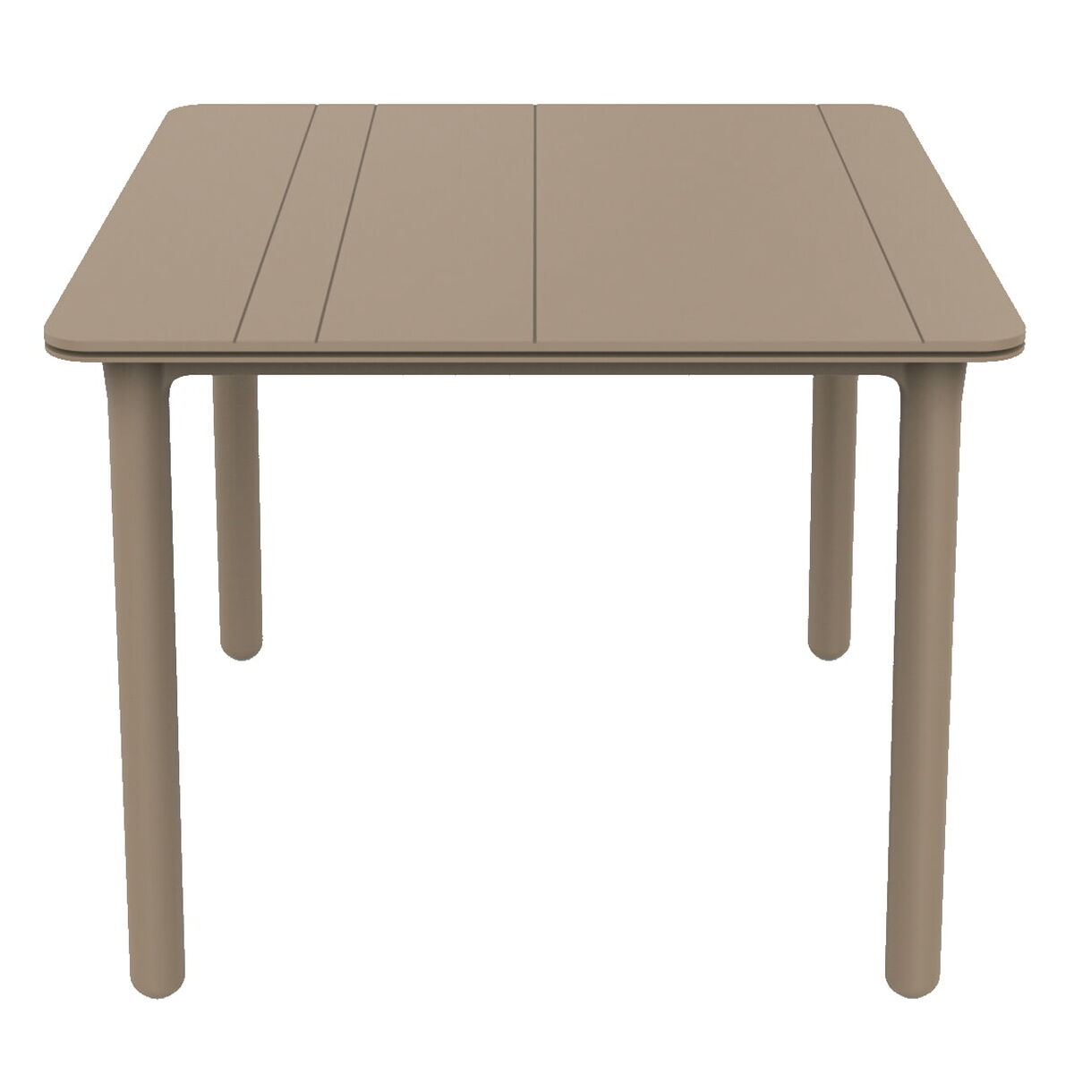 Mesa Resol Noa Beige Polipropileno Fibra de Vidrio 90 x 90 x 74 cm  Comprati.