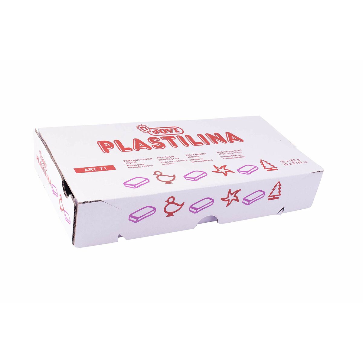 Barras de plastilina Jovi School 150 g Carne (15 Piezas)  Comprati.