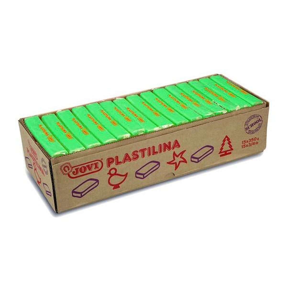 Plastilina Jovi School Verde Claro (15 Piezas)  Comprati.