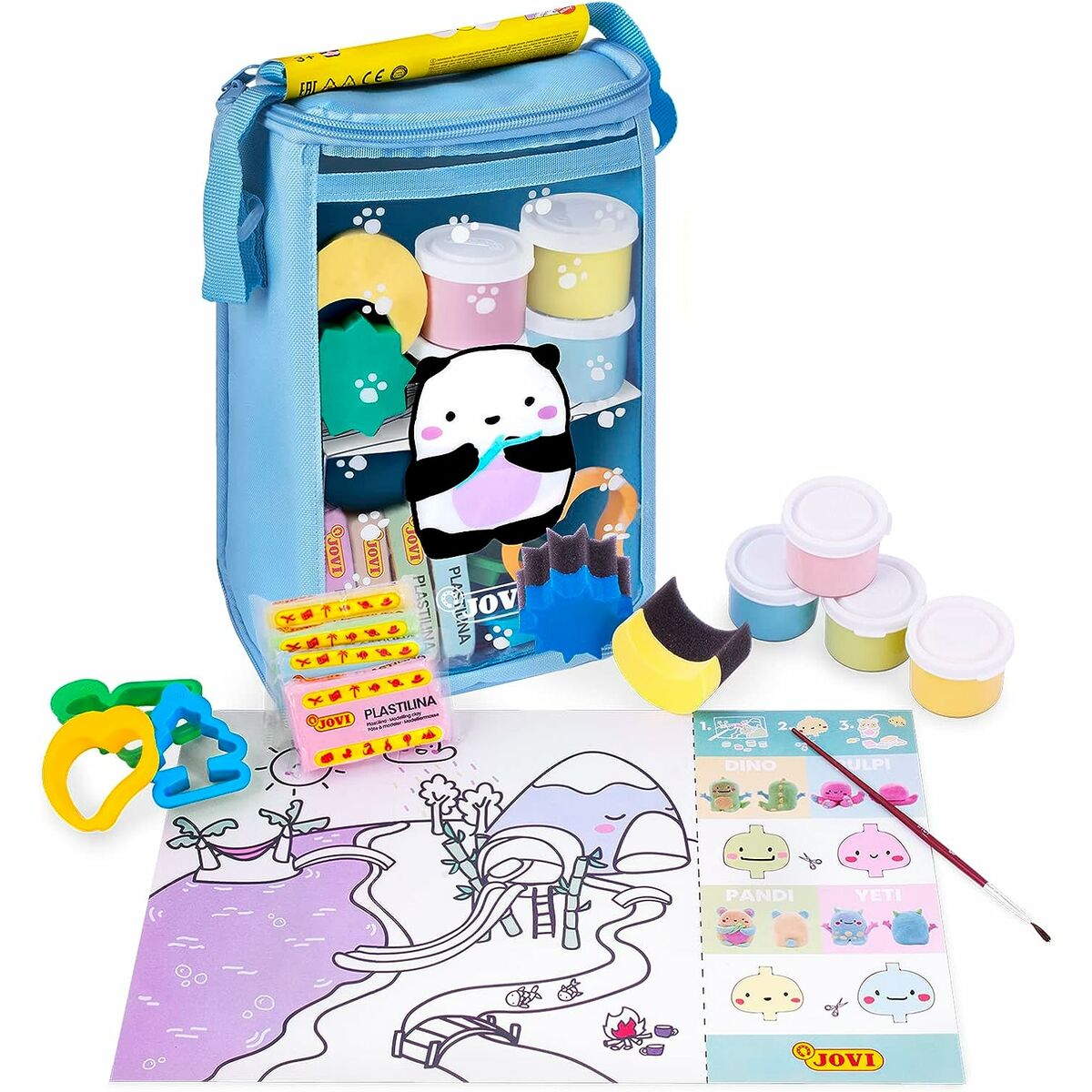 Juego Creativo de Plastilina Jovi MY ARTS&CRAFTS Multicolor Bandolera Azul  Comprati.