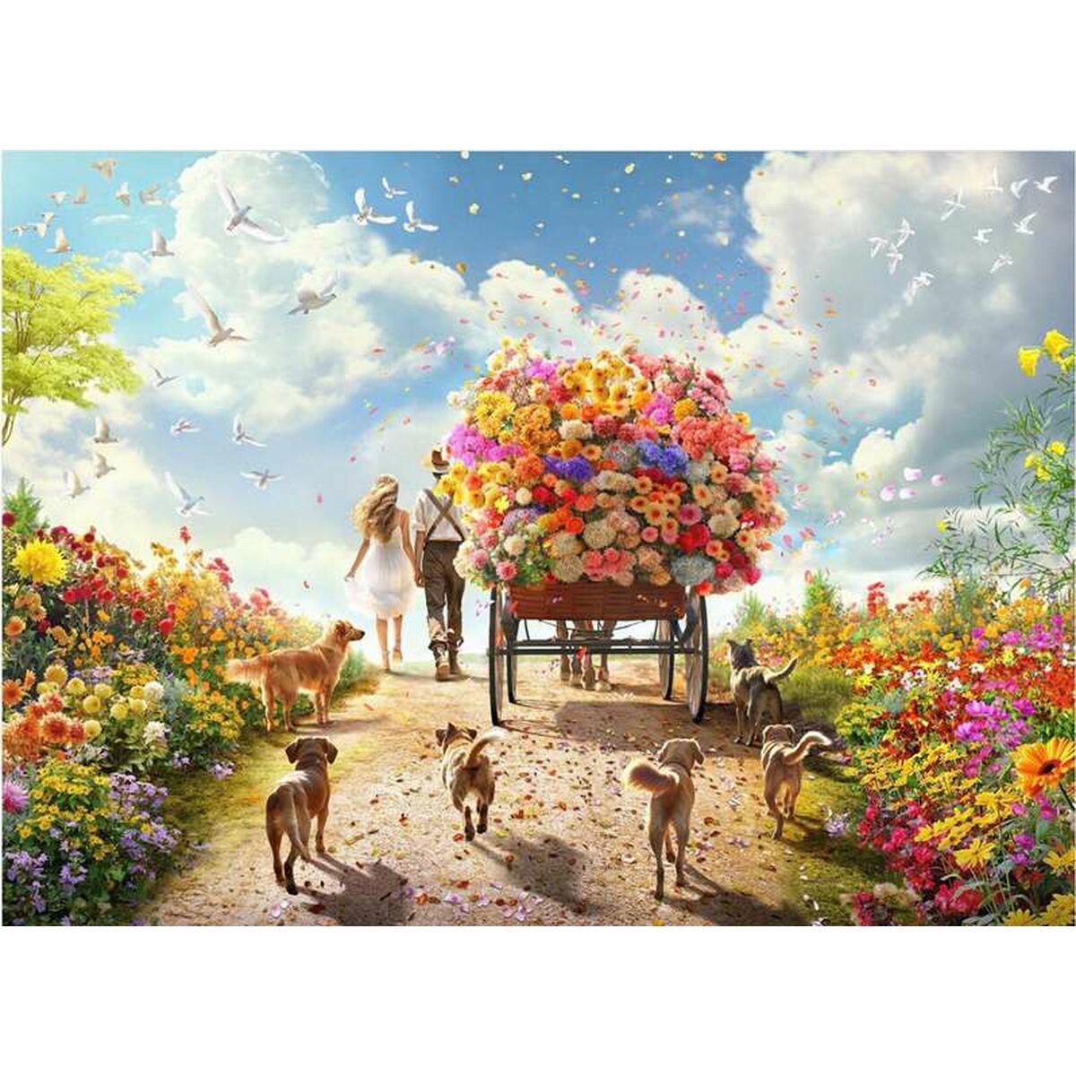 Puzzle Educa Flower Cart 1000 Piezas  Comprati.