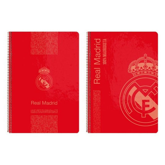 Libreta de Anillas Real Madrid C.F. 511957066 Rojo A4  Comprati.