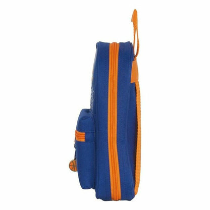 Plumier Mochila Valencia Basket M747 Azul Naranja 12 x 23 x 5 cm (33 Piezas)  Comprati.