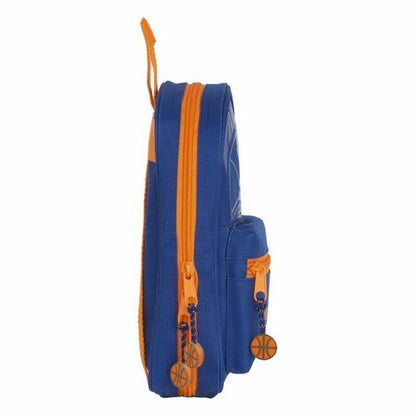 Plumier Mochila Valencia Basket M847 Azul Naranja 12 x 23 x 5 cm  Comprati.