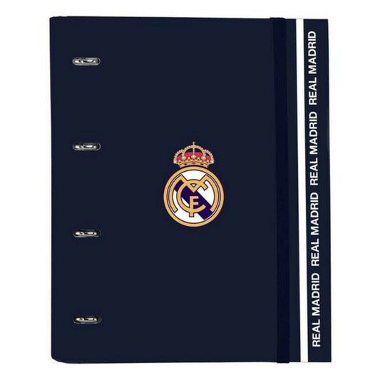 Carpeta de anillas Real Madrid C.F. 512034666 Azul marino (27 x 32 x 3.5 cm)  Comprati.