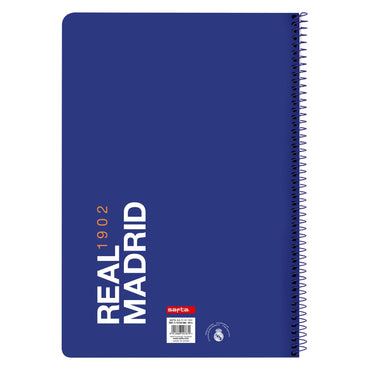 Libreta de Anillas Real Madrid C.F. 512154066 Azul Blanco A4  Comprati.