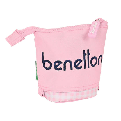 Estuche Cubilete Benetton Vichy Rosa (8 x 19 x 6 cm)  Comprati.