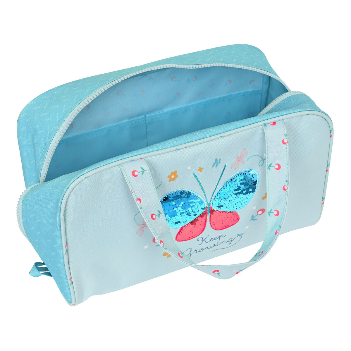 Neceser Escolar BlackFit8 Mariposa Azul 31 x 14 x 19 cm  Comprati.