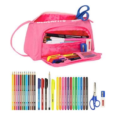 Estuche Escolar con Accesorios BlackFit8 Glow up Rosa (32 Piezas)  Comprati.