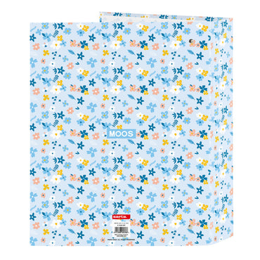 Carpeta de anillas Moos Lovely Azul claro A4 (27 x 33 x 6 cm)  Comprati.