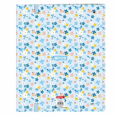 Carpeta de anillas Moos Lovely Azul claro A4  Comprati.