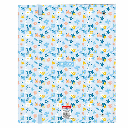 Carpeta de anillas Moos Lovely Azul claro A4  Comprati.