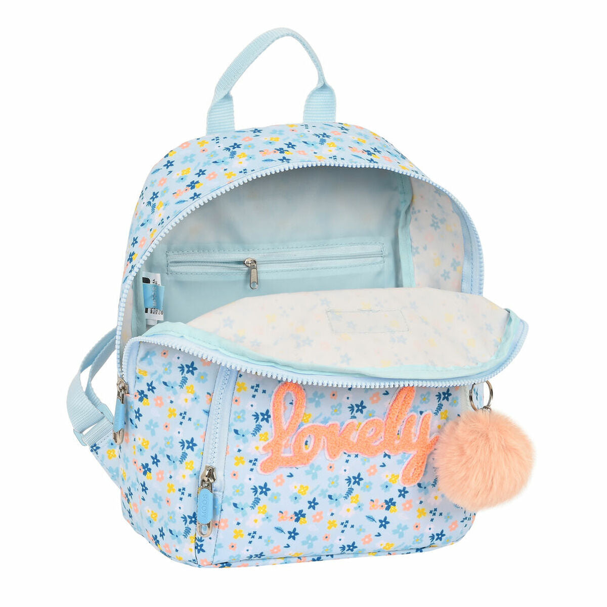 Mochila Infantil Moos Lovely Mini Azul claro (25 x 30 x 13 cm)  Comprati.