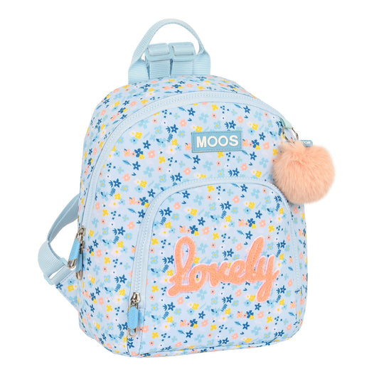 Mochila Infantil Moos Lovely Mini Azul claro (25 x 30 x 13 cm)  Comprati.