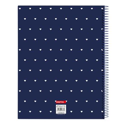 Libreta Safta Paris Rosa Azul marino A4 120 Hojas  Comprati.